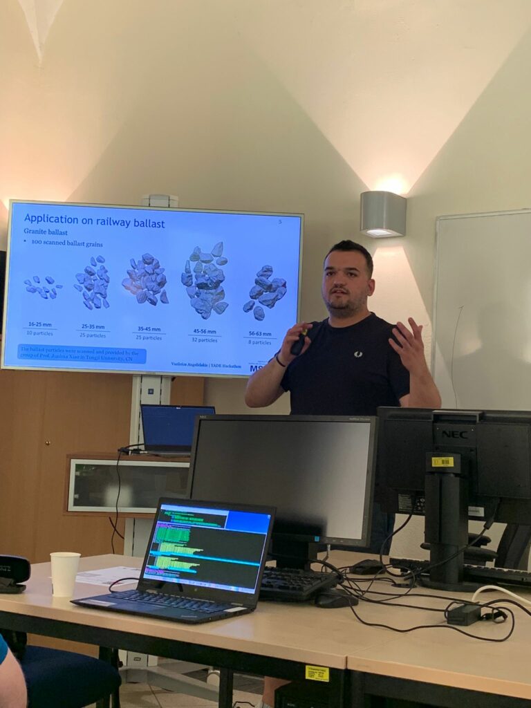 Vasileios Angelidakis was invited to the YADE Hackathon