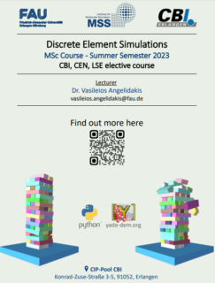 Towards entry "Vasileios Angelidakis is teaching a new MSc course on Discrete Element Simulations"